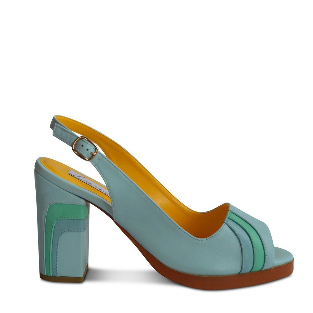 Boni Vegan Leather Block Heel Large Size 10+ Shoe0